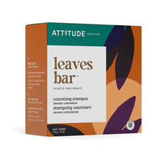 Attitude Leaves Bar Volumizing Shampoo Bar Orange Cardamom 4oz - supplementcorner