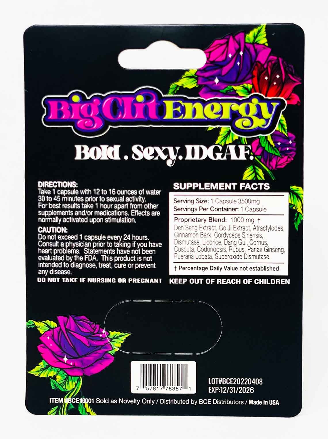 Big Clit Energy Female Enhancement Red Pill - supplementcorner.com