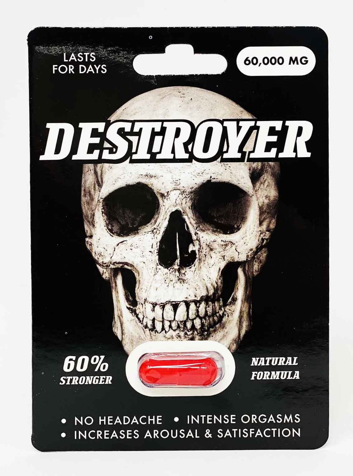 Destroyer 60000mg Male Enhancement Red Pill - supplementcorner.com