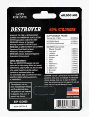 Destroyer 60000mg Male Enhancement Red Pill - supplementcorner.com