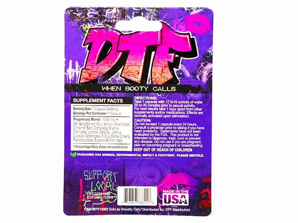 DTF Female Sensual Enhancement 3500mg Red Pill - supplementcorner.com