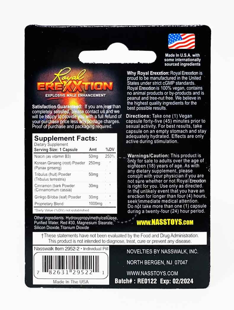 Royal Erexxtion Explosive Male Enhancement Pill - supplementcorner.com