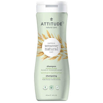 Attitude Sensitive Skin Hypoallergenic Shampoo 16 oz Cruelty Free - supplementcorner