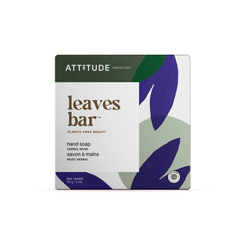 Attitude Leaves Bar Hand Soap 4 oz Cruelty Ffree Vegan - supplementcorner