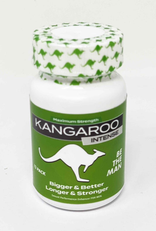 Kangaroo Intense Be The Man Sexual Enhancement 12 Pills Bottle - supplementcorner.com