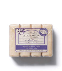 A La Maison Lavender Flower Moisturizing Hand Bar Soap 4 Ct 3.5 Oz - supplementcorner