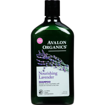 Nourishing Lavender Shampoo Avalon Organics Vegan Non GMO - supplementcorner