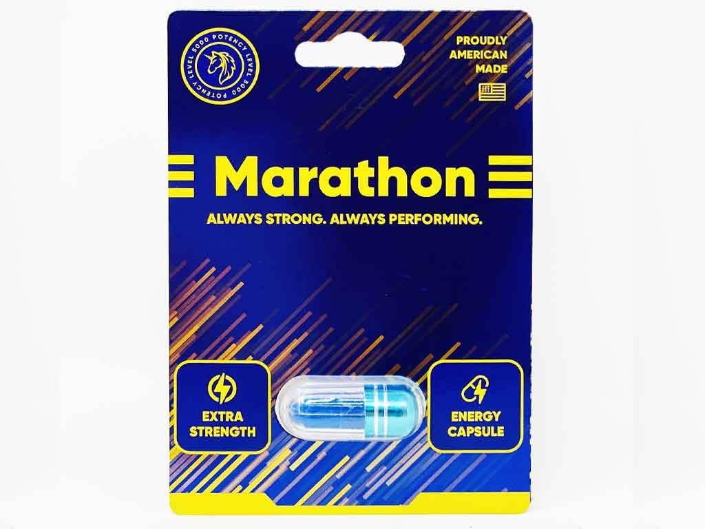 Marathon Extra Strength Male enhancement Blue Pill - supplementcorner.com