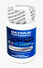 Power 6000mg Maximum Male Enhancement 6 Pills Bottle - supplementcorner.com