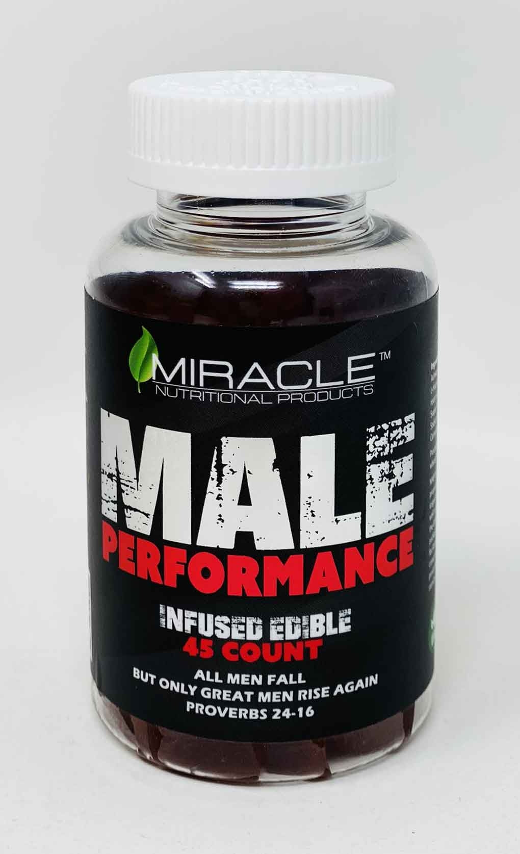 Miracle Gummy Male Performance Infused Edible 45 Count Bottle - supplementcorner.com