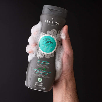 Attitude Super Leaves Men 2 In 1 Shampoo and Body Wash 16 fl oz Vegan - supplementcorner