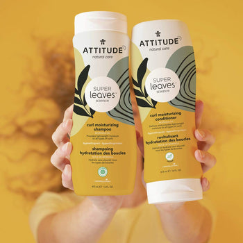 Attitude Super Leaves Curl Moisturizing Conditioner Moringa Oil 16 oz - supplementcorner