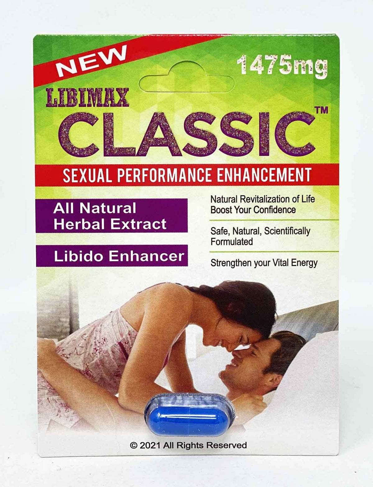 Classic 1475mg Male Sexual Performance Enhancement Pill - supplementcorner.com