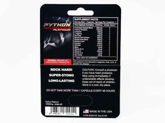 Python 10K Platinum Male Enhancement Supplement Pill - supplementcorner.com