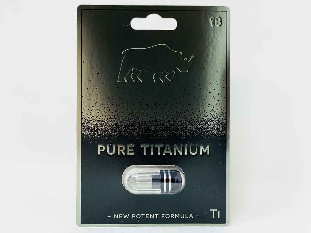 Pure Titanium Ti Male Sexual Enhancement Black Silver Pill - supplementcorner.com