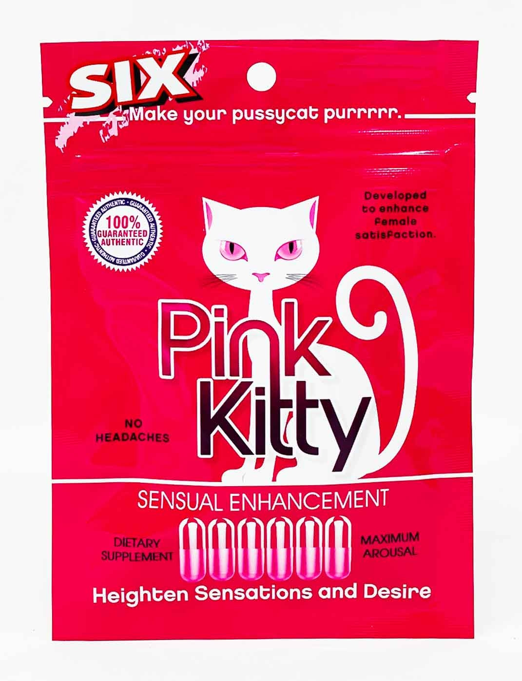 Pink Kitty Female Sensual Enhancement 6 Pills Pack - supplementcorner.com